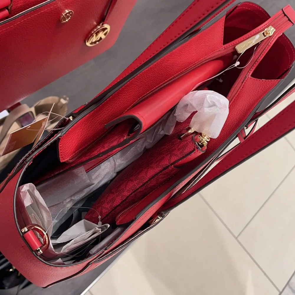 Michael Kors Maisie Large Pebbled Leather 3-in-1 Tote Bag - Picture 3 of 16